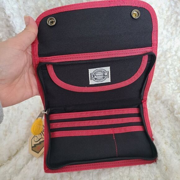 Fossil Vintage Canvas Belt bag Wallet‎ New with tags - Picture 8 of 10